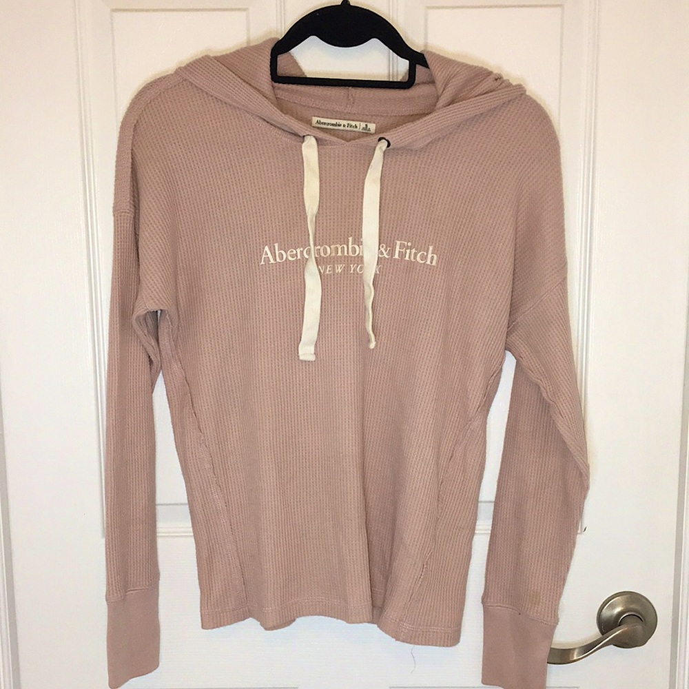 Abercrombie & Fitch Hooded LS Waffle Shirt